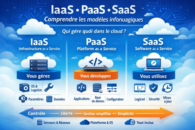 IaaS, PaaS, SaaS : comprendre les modèles infonuagiques
