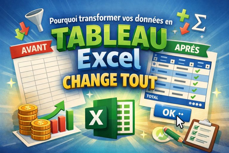 Convertir une plage en tableau Excel : une petite action qui change tout