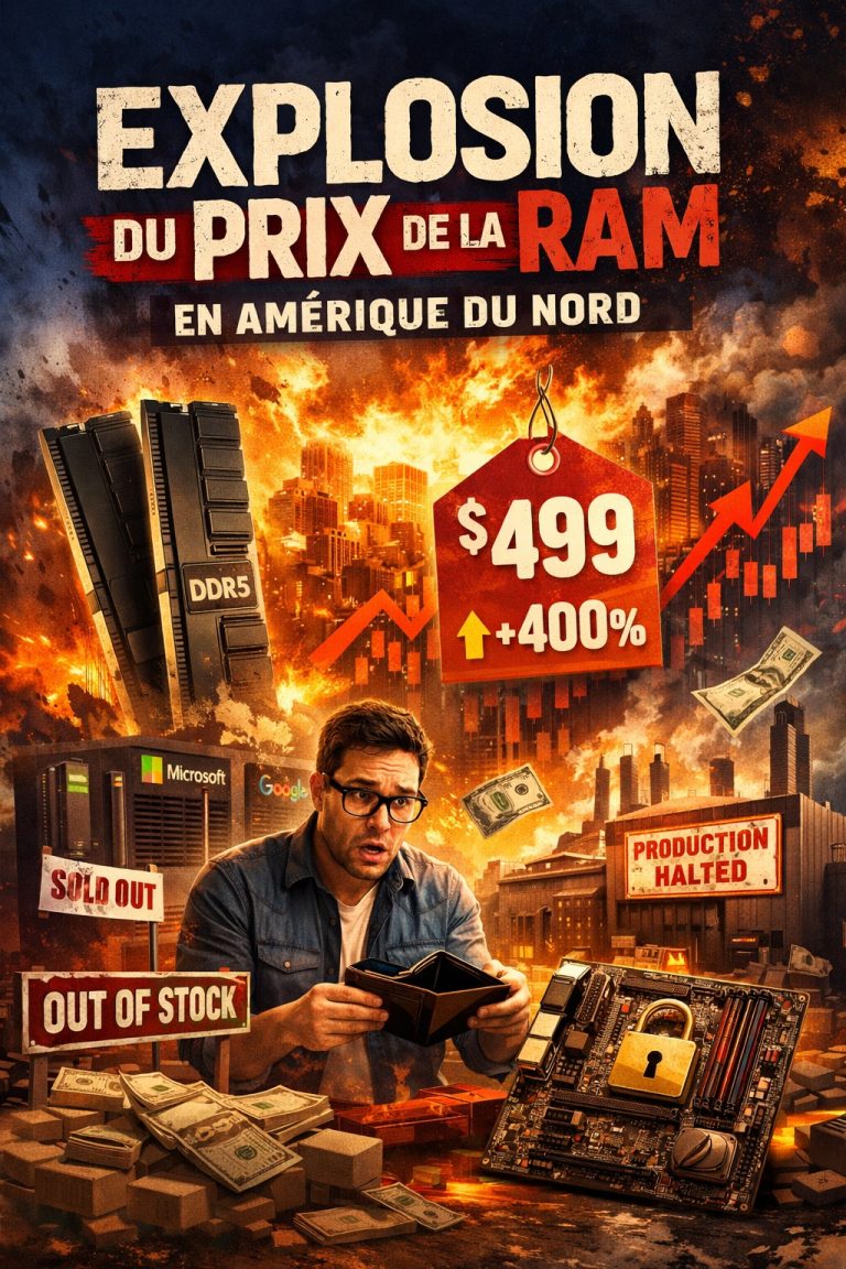 Explosion du Prix de la RAM en Amérique du Nord : Ce Qu’il Faut Retenir