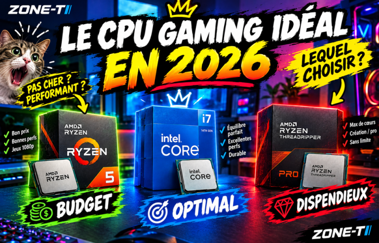 Quel processeur choisir pour le gaming en 2026 ? Nos 3 meilleurs choix